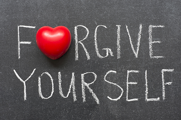 Forgive,Yourself,Phrase,Handwritten,On,School,Blackboard