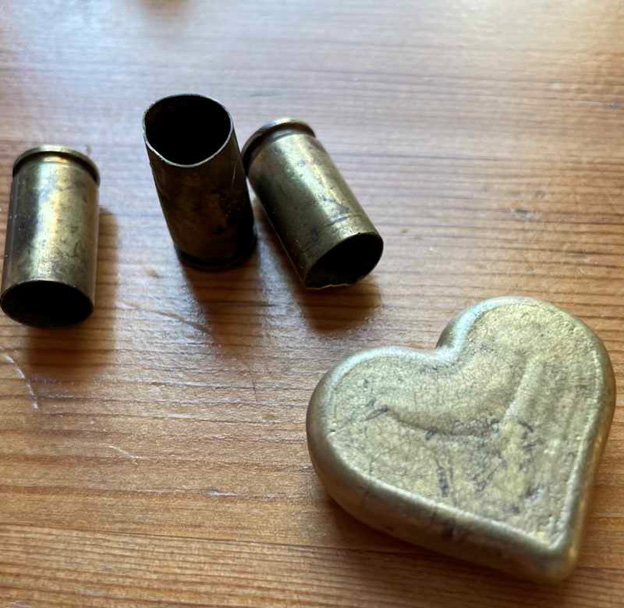 bullet and heart