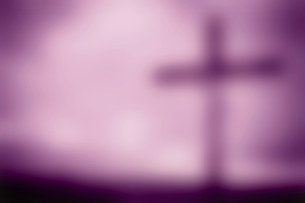 Dark,Blur,Artistic,Purple,Shade,Monotone,Cross,Lent,Background,With